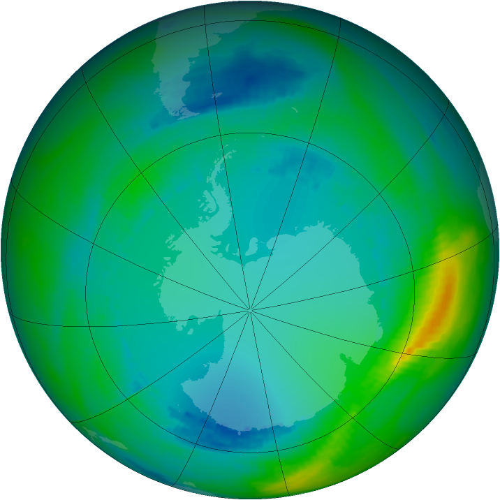 Ozone Map 1991-08-03
